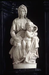 Madonna und Kind, 1505 von Jan van Moescroen in Auftrag gegeben, der Kirche 1514 oder 1517 geschenkt